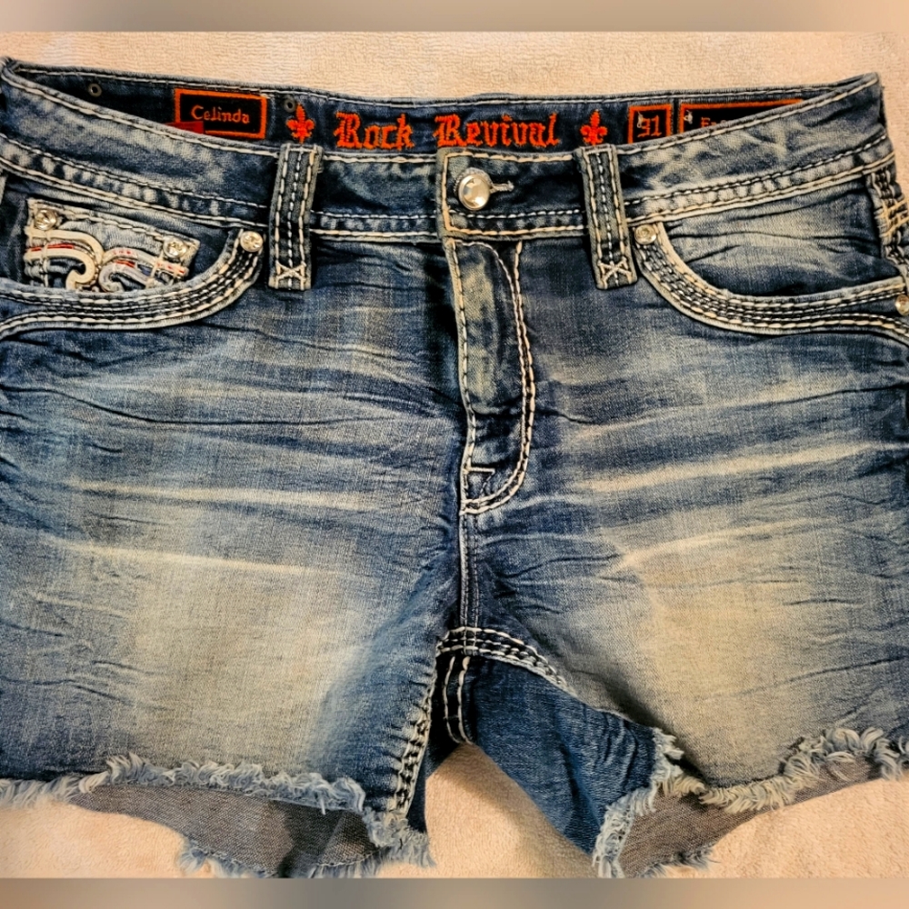 Women's Rock Revival Jean Shorts